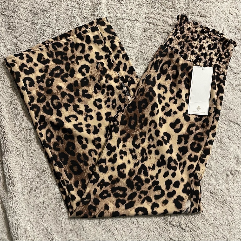 The Royal Standard Leopard Print Swimsuit Coverup Pants